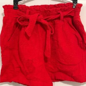 Red Women's Shorts